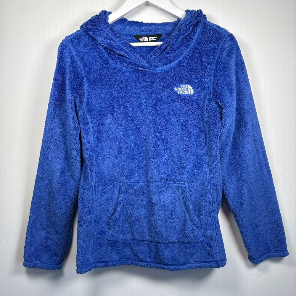The North Face Women Osito Pullover Hoodie Blue Comfort Size S